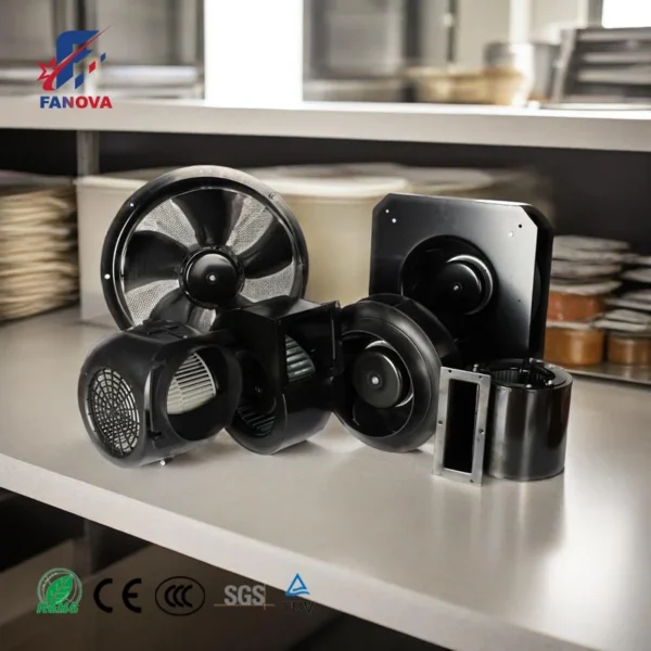 Low Noise Plastic Blower, FANOVA, 280mm, 110V/85V, Centrifugal