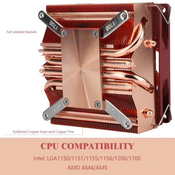 Low Profile Cpu Cooler, AXP90-X53, 92mm, ITX, AMD - view 3