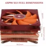 Low Profile Cpu Cooler, AXP90-X53, 92mm, ITX, AMD - view 6