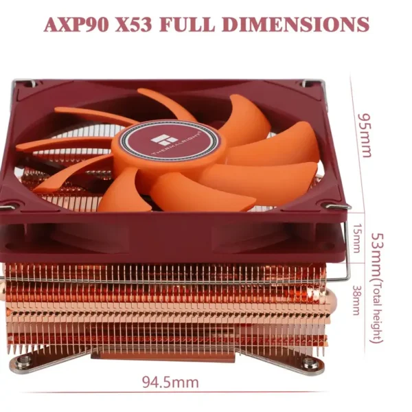 Low Profile Cpu Cooler, AXP90-X53, 92mm, ITX, AMD - view 6