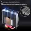 Low Profile Cpu Cooler, HP400S, 9CM, LGA1700, 1200 - view 3