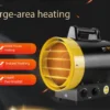 Lpg Air Forced Heater, Portable, Stainless, Steel, 15KW - view 3