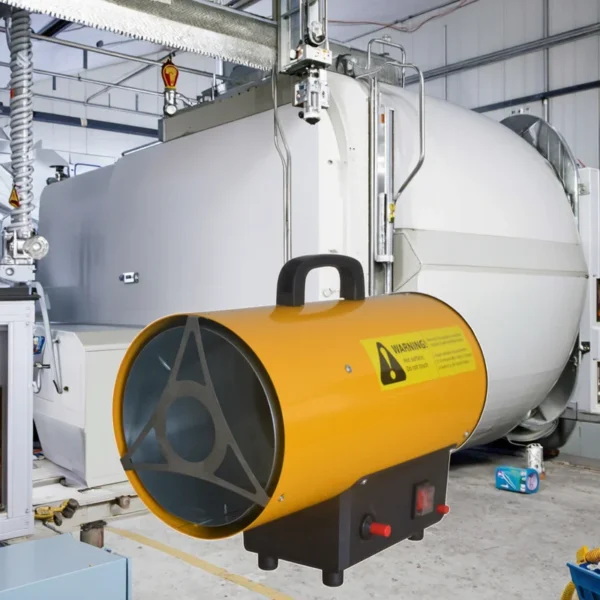Lpg Air Forced Heater, Portable, Stainless, Steel, 15KW - view 3