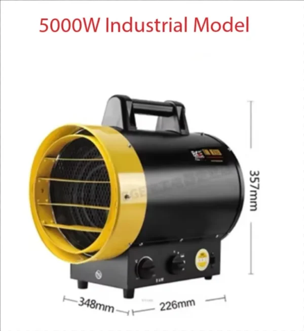 Lpg Air Forced Heater, Portable, Stainless, Steel, 15KW - view 5