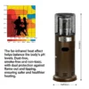 Lpg Patio Heater, 7.3KW, 24900BTU, Stainless Steel - view 5