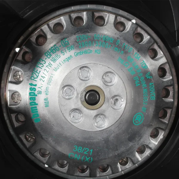 Machine Tool Cooling Fan, 133mm, 230V, 24/27W, 0.11/0.13A - view 5