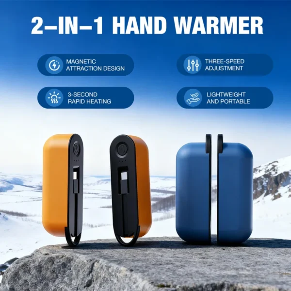 Magnetic Hands Warmer, 10000mAh, Portable - view 6