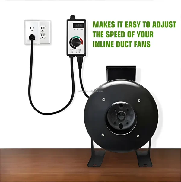 Max Electronic Fan, 120V, 15A, Inline, Ceiling - view 5