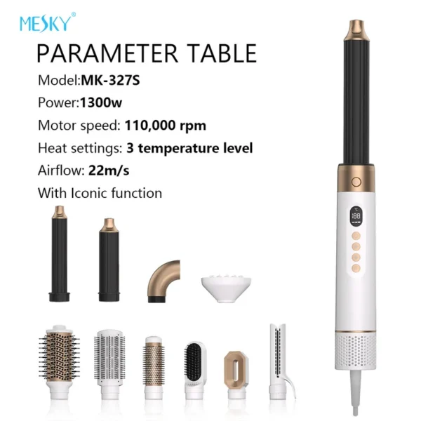 Mesky Style Airstyler, 220VAC~240VAC 50, 1300W+5%-10% - view 2