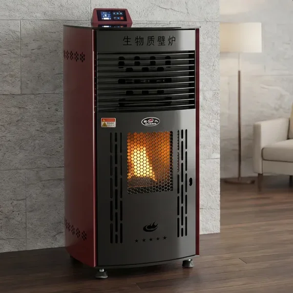 Metal Automatic Pellet Fireplace, Steel, wood fireplace