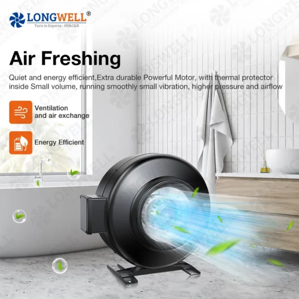 Metal Duct Fan, LONGWELL, 250mm, 230V - view 3