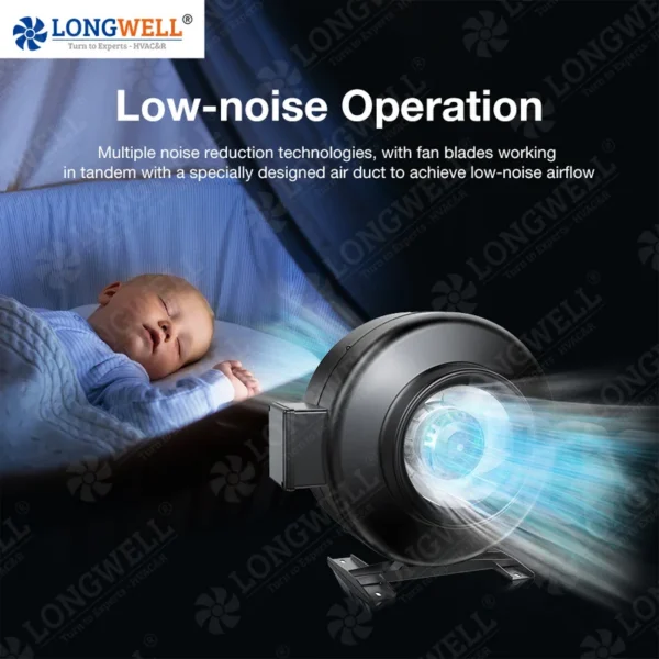 Metal Duct Fan, LONGWELL, 250mm, 230V - view 4