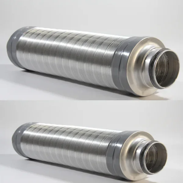Metal Duct Fans, Aluminum, flexible silencer