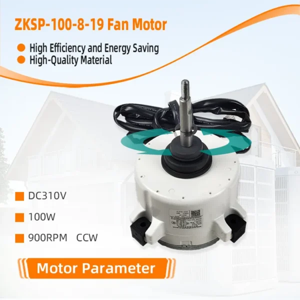 Metal Electric Air Conditioner, ZKSP-100-8-19, DC310V, 900RPM - view 4
