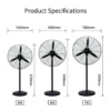 Metal Electric Floor Fan, 10-Meter, 320 - view 2