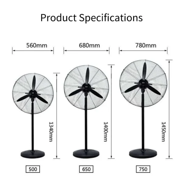 Metal Electric Floor Fan, 10-Meter, 320 - view 2