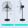 Metal Electric Floor Fan, 10-Meter, 320 - view 3