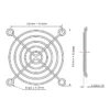 Metal Fan, 70x70mm, Axial - view 3