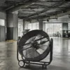 Metal Floor Drum Fan, Axial, 120 V, Electric