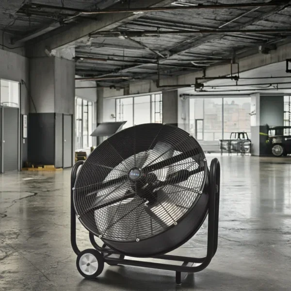 Metal Floor Drum Fan, Axial, 120 V, Electric
