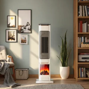 Metal Freestanding Tower, 2000W, Portable, PTC, 12-Hour