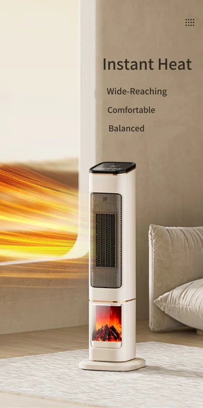 Metal Freestanding Tower, 2000W, Portable, PTC, 12-Hour - view 2