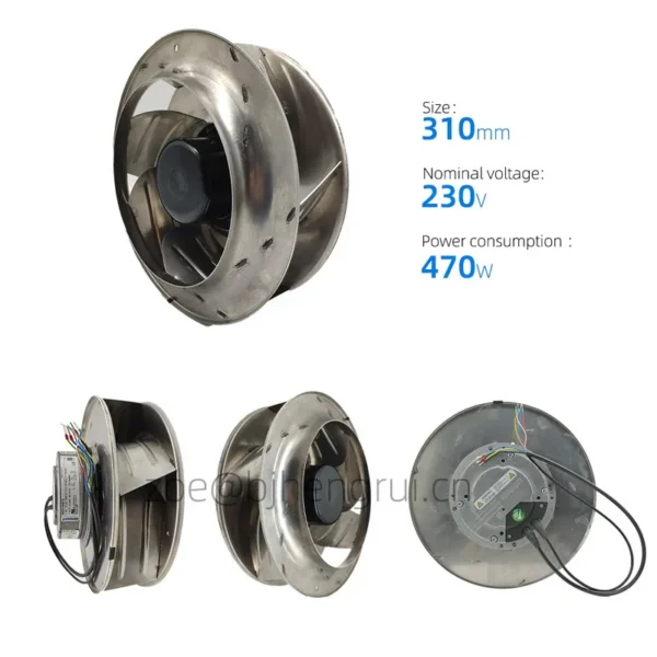 Metal Impeller, R3G310-AN48-78, SK-R1-FAN1-F8, 230V, 2400RPM - view 2