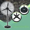 Metal Industrial Stand Fan, 3-Speed, 110-220V, 180 W(0.24hp) - view 4