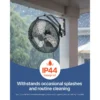 Metal Wall Mount Fan, 2473, CFM, Waterproof, IP44 - view 3