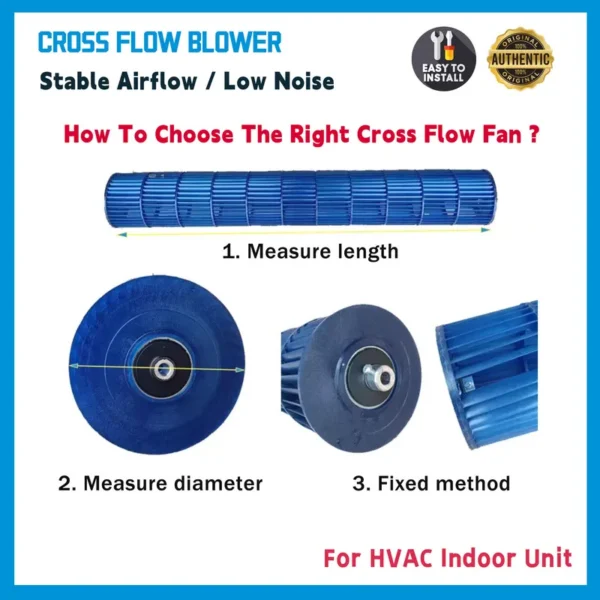 Midea Cross Fan, 12100102000002, 12100102000007, 107.5x760 - view 3