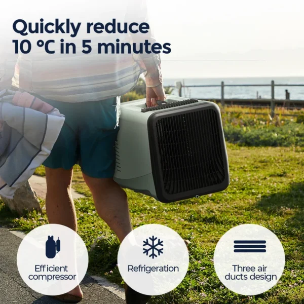Mini Air Conditioner, Portable, 5100BTU, Battery - view 4