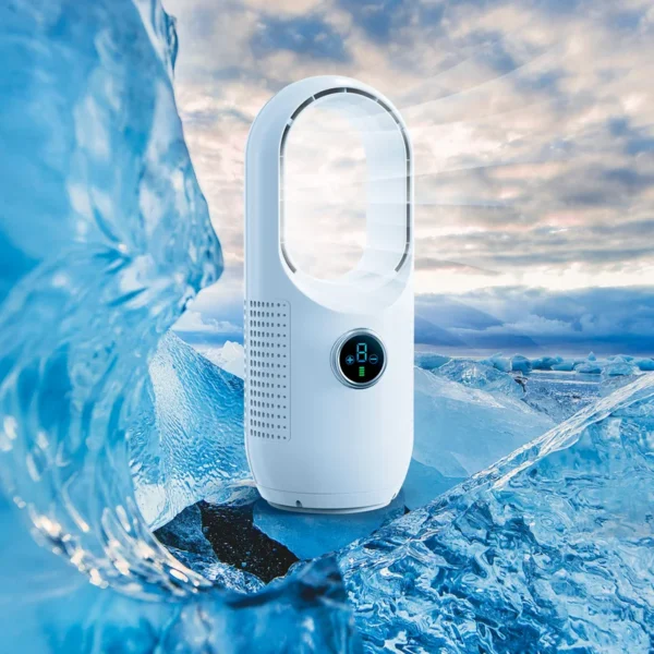 Mini Bladeless Fan, 4000mah, Portable, USB, 90° - view 6