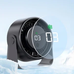 Mini Desk Fan, 3000mAh, 3-Speed, USB, Portable