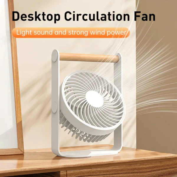 Mini Desk Fan, Portable, 5 V, Battery - view 2