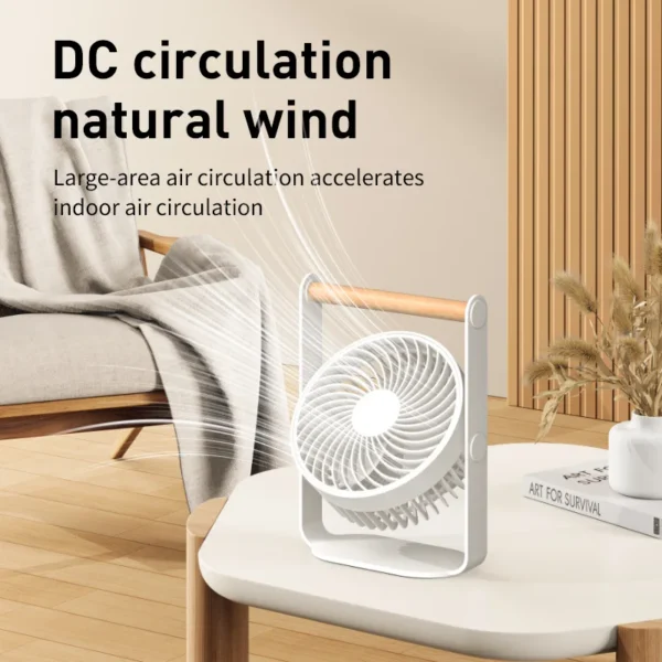 Mini Desk Fan, Portable, 5 V, Battery - view 3