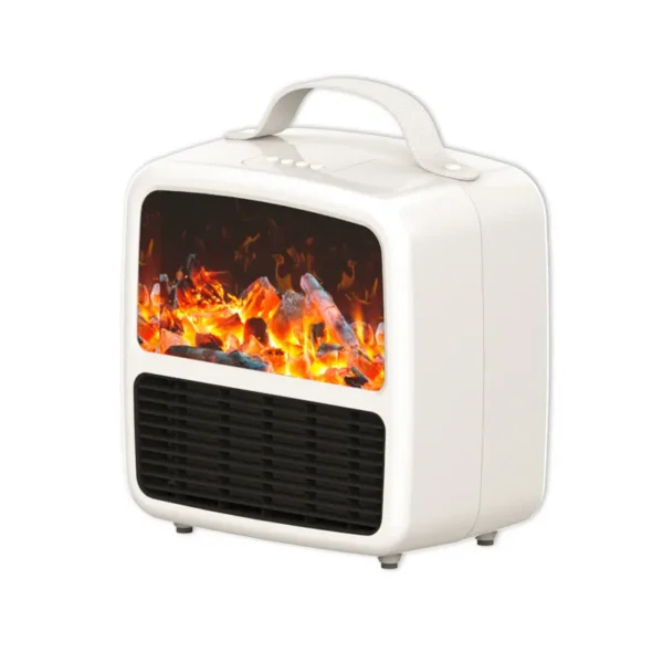 Mini Electric Desktop Fireplace, PTC, USB - view 4