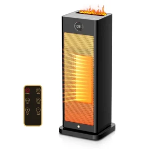 Mini Flame Heater, 200mL, Electric, Plastic