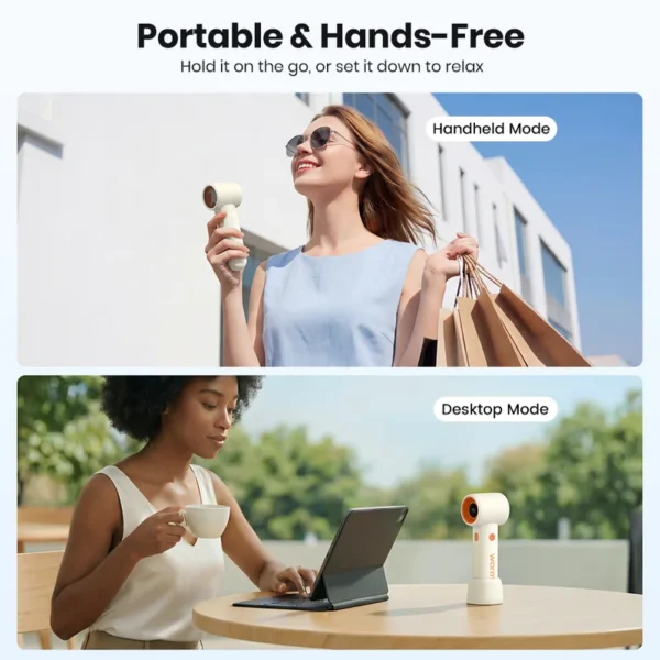 Mini Portable Handheld Fan, H5, 15000RPM, 5000mAh - view 6