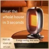 Mini Ptc Heater, Portable, 1200W, ABS - view 3