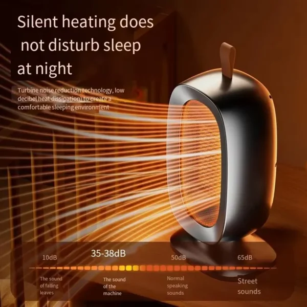 Mini Ptc Heater, Portable, 1200W, ABS - view 5