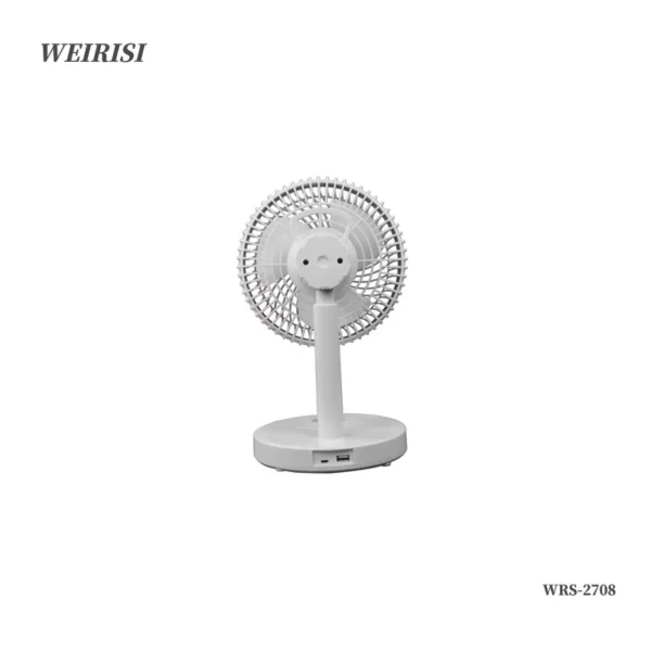 Mini Table Fan, WEIRISI, WRS-2708, 8", LED - view 3
