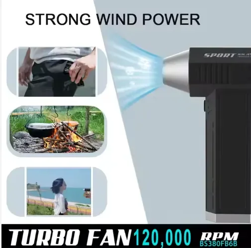 Mini Turbine Jet Fan, X4, Aluminum, 1200000RPM - view 4