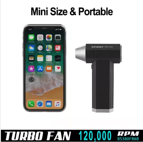 Mini Turbine Jet Fan, X4, Aluminum, 1200000RPM - view 5