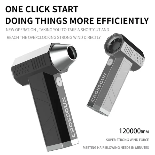 Mini Turbine Jet Fan, X4, Aluminum, 1200000RPM - view 6