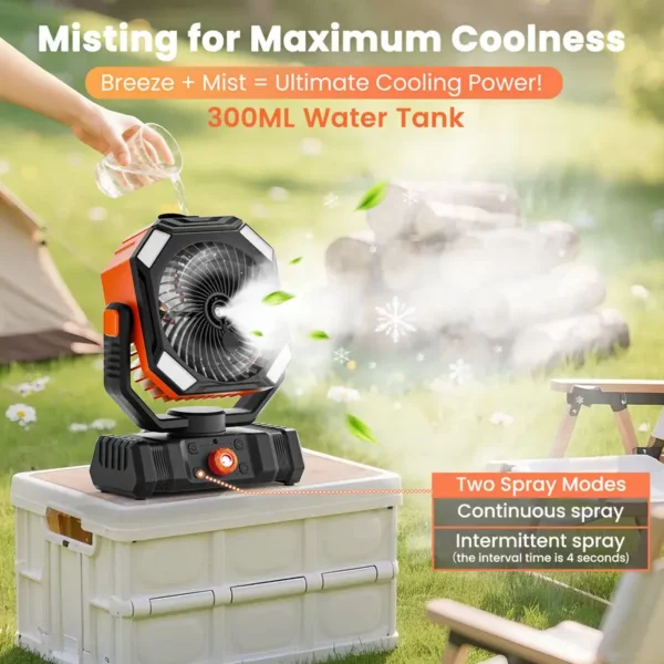 Misting Fan, 30000MAh, Portable - view 2
