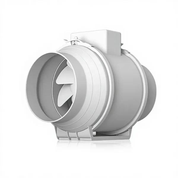 Mixed Flow Duct Fan, 100-120v, Plastic
