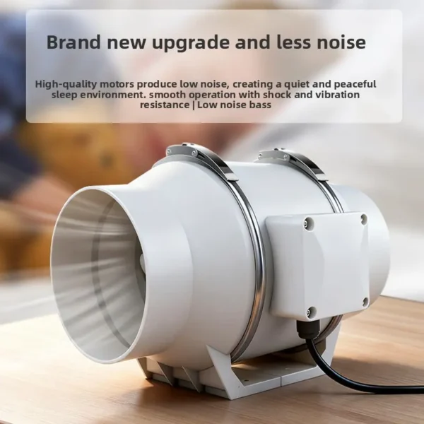 Mixed Flow Duct Fan, 220V, Plastic, HVAC - view 4