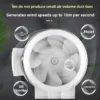 Mixed Flow Duct Fan, Inline, HVAC, 110V/220V - view 5