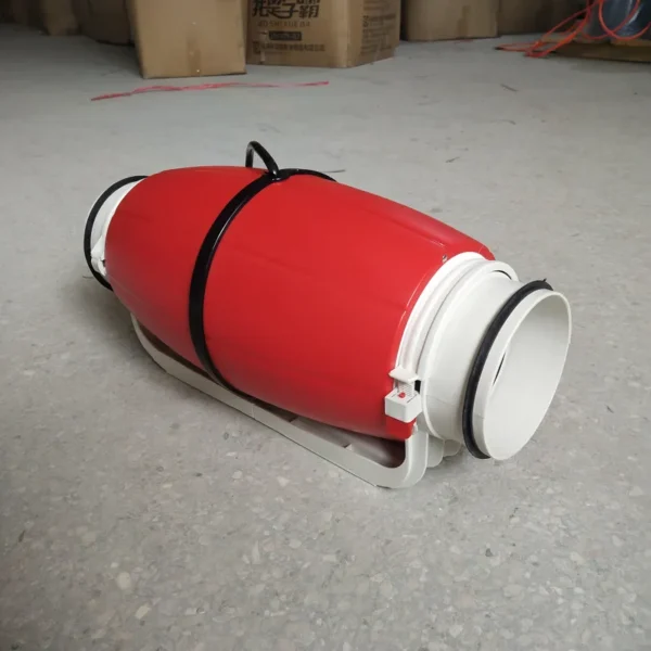 Mixed Flow Duct Fan, ST-100, RED, PLASTIC - view 3