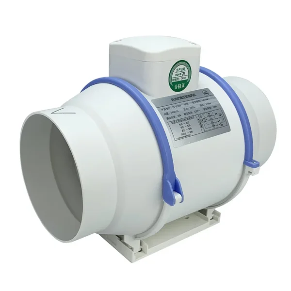 Mixed Flow Fan, 1500Cfm, 250mm, Plastic, Inline - view 2